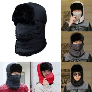 Winter Warm Ski Hat With Mask Trooper Earflap